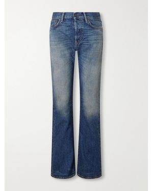 Acne Studios 2009 Mid-Rise Distressed Straight-Leg Jeans - Blue