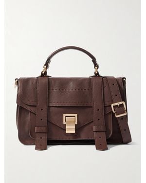 Proenza Schouler Ps1 Tiny Textured-Leather Shoulder Bag - Brown