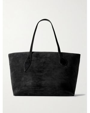 Liffner Mega Sprout Suede Tote - Black