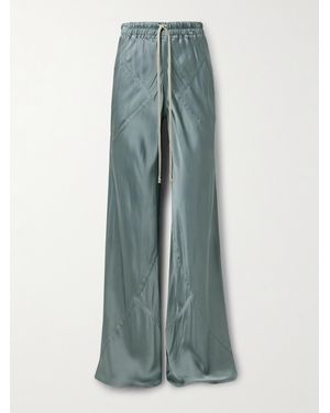 Rick Owens Hose Mit Weitem Bein Aus Charmeuse - Blau