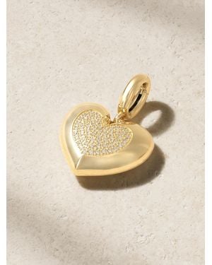 Lauren Rubinski Pendentif En Or 14 Carats (585/1000) Et Diamants Small Heart - Neutre