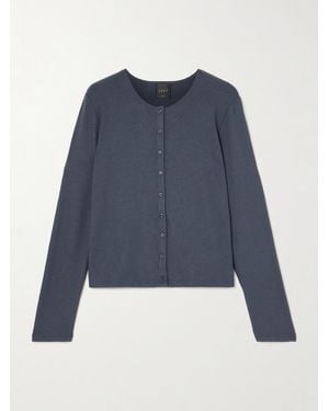 Leset Lauren Jersey Cardigan - Blue