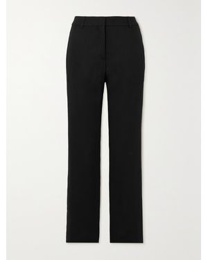 Acne Studios Zip-Detailed Wool-Blend Flared Pants - Black