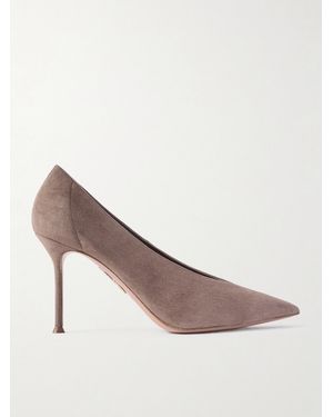Aquazzura Voltaire 85 Pumps Aus Veloursleder - Braun