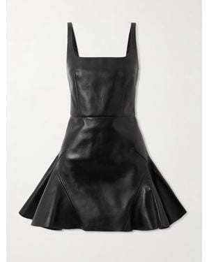 Givenchy Leather Mini Dress - Black