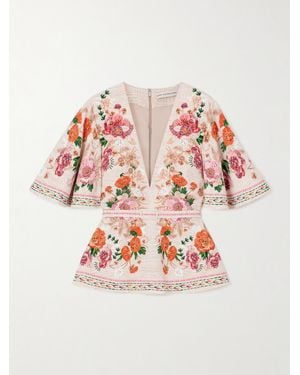 Mary Katrantzou Printed Jersey Blouse - White