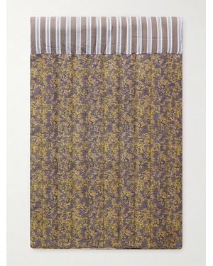 Dries Van Noten Patchwork Quilted Scarf - Brown