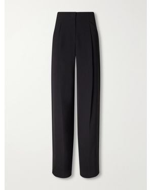 Veronica Beard Kenneth Stretch-Crepe Wide-Leg Pants - Blue