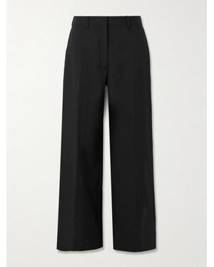 Calvin Klein Simone Wool Wide-Leg Pants - Black