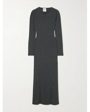Leset Lauren Stretch-Jersey Maxi Dress - Black