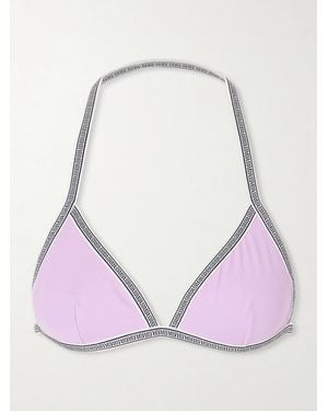 Versace Printed Bikini Top - Pink