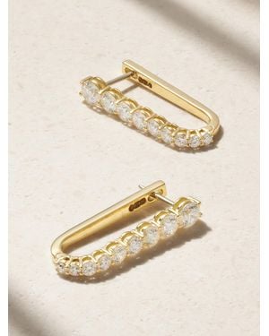 Melissa Kaye Aria U 18-Karat Diamond Hoop Earrings - Natural