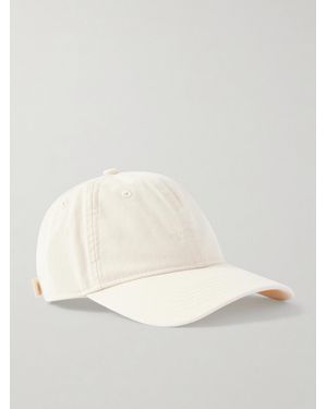 TOTEME Embroidered Organic Cotton-Twill Baseball Cap - Natural
