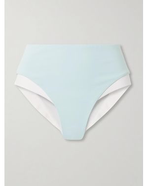 Marysia Swim Bianco Two-Tone Bikini Briefs - Blue