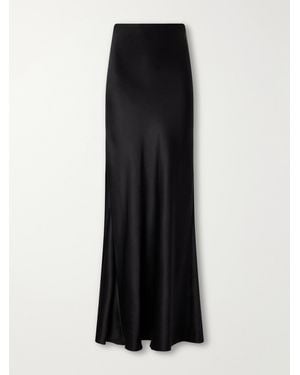 Gabriela Hearst Pierre Silk-Satin Maxi Skirt - Black