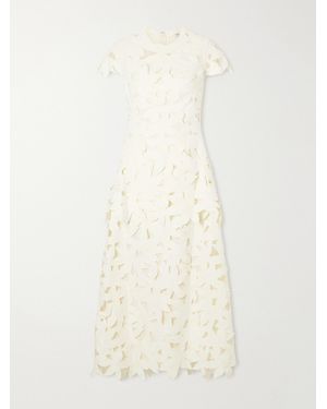 Jonathan Simkhai Broderie Anglaise Crepe Gown - Natural