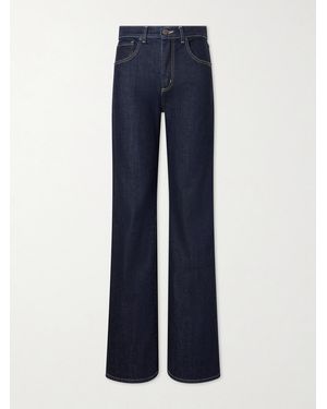 Nili Lotan Celia High-Rise Straight-Leg Jeans - Blue