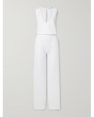 Melissa Odabash Gracie Crocheted Jumpsuit - White