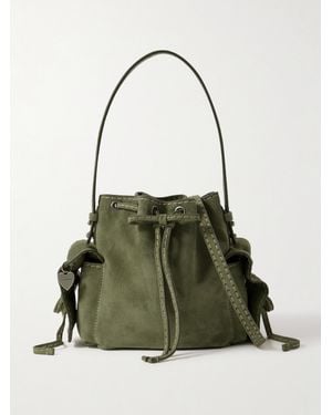 Acne Studios Suede Bucket Bag - Green