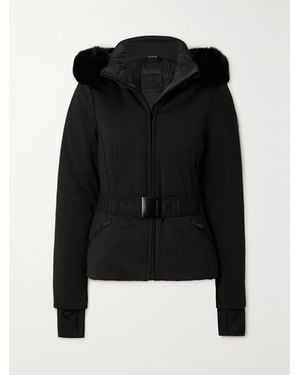 Goldbergh Hida Faux Fur-Trimmed Hooded Ski Jacket - Black