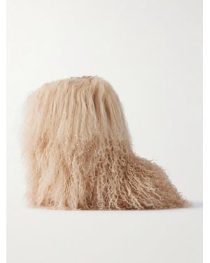 Bogner Les Arcs 10 Shearling Ankle Boots - Natural