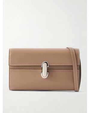 SAVETTE Symmetry Mini Schultertasche Aus Leder - Natur