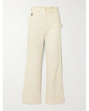 Bode Knolly Brook High-Rise Straight-Leg Jeans - Natural