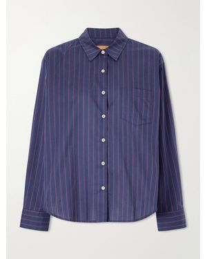 Jamie Haller Weekend Striped Cotton Shirt - Blue
