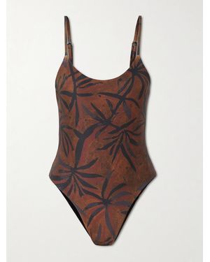 SARA CRISTINA Ocean Bedruckter Badeanzug - Braun
