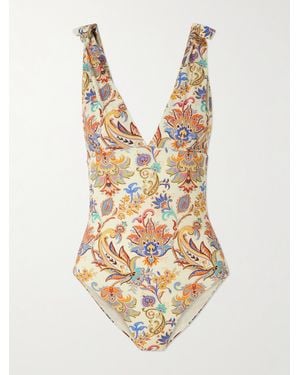 Etro Maillot De Bain À Imprimé Cachemire - Blanc