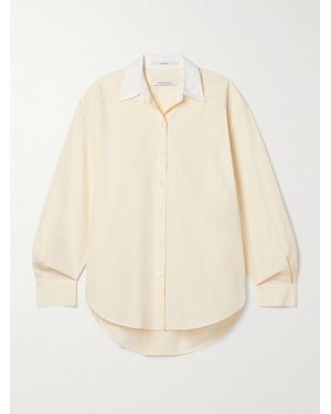 Another Tomorrow Organic Cotton-Poplin Shirt - Natural