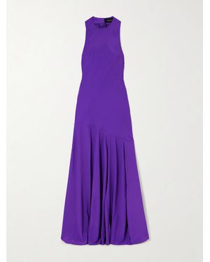 Simone Rocha Crepe Halterneck Gown - Purple