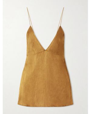KHAITE Timy Crinkled-Voile Camisole - Natural