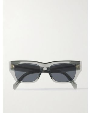 Celine Sonnenbrille Mit Eckigem Rahmen Aus Azetat - Grau