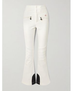 Perfect Moment Aurora Embroidered Bootcut Ski Trousers - Natural