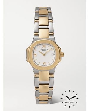 KEEPER VINTAGE Patek Philippe Vintage 1990S Nautilus 27Mm 18-Karat And Stainless Steel Watch, Ref. No. 4700 - Metallic