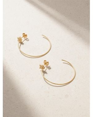 Diane Kordas Explosion Mittelgroße Creolen Aus 18 Karat Mit Diamanten - Natur