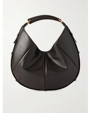 Saint Laurent Mombasa Schultertasche Aus Leder - Schwarz