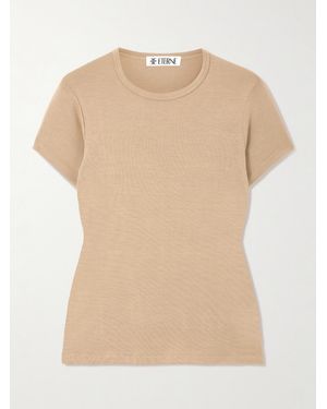 ÉTERNE Stretch-Modal Jersey T-Shirt - Natural