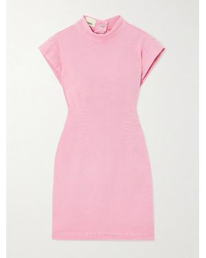 Isabel Marant Nina Open-Back Denim Mini Dress - Pink