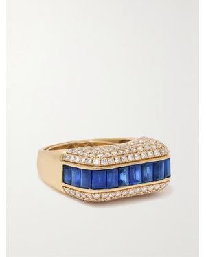 Rainbow K Empress 18-Karat, Sapphire And Diamond Ring - Blue