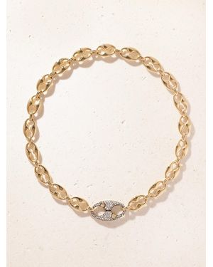 Lucy Delius Persephone 14-Karat Rhodium-Plated Diamond Necklace - Natural