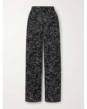 Dries Van Noten Woven Wide-Leg Pants - Black