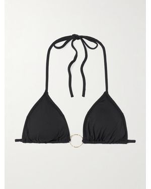 Melissa Odabash Miami Triangel-Bikini-Oberteil Mit Verzierung - Schwarz
