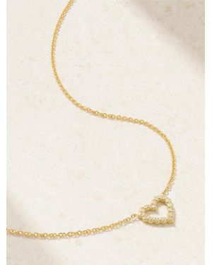 Jennifer Meyer Open Heart 18-Karat Diamond Necklace - Natural