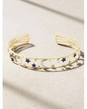 L'Atelier Nawbar Starry Armspange Aus 18 Karat Mit Diamanten Und Emaille - Natur