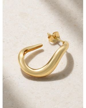 KIMAI Wavy 18-Karat Recycled Single Hoop Earring - Natur