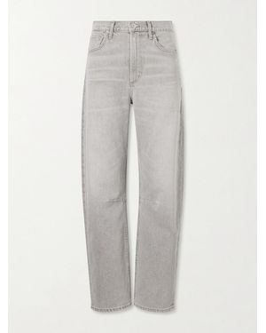 Citizens of Humanity Miro Mid-Rise Barrel-Leg Jeans - Grey