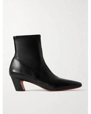 Loeffler Randall Doria Leather Ankle Boots - Black