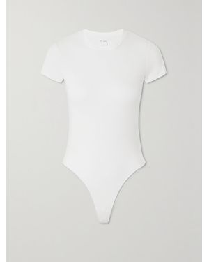 RE/DONE Body Aus Baumwoll-Jersey Mit Stretch-Anteil - Weiß